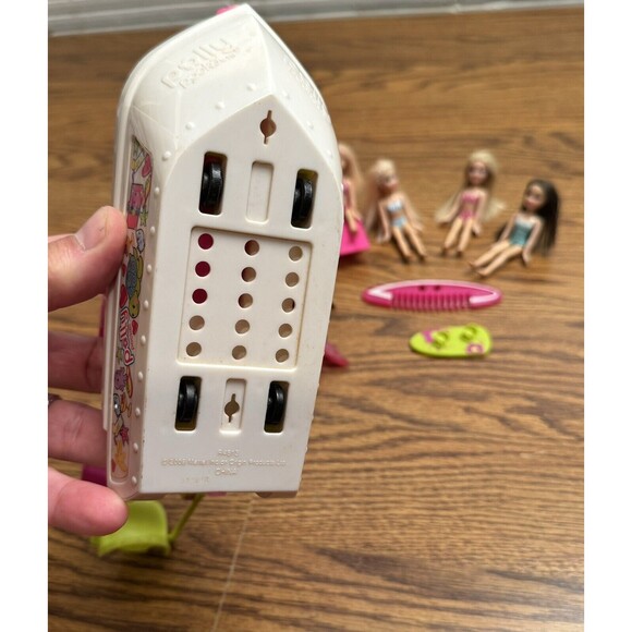 2009 Mattel Polly Pocket Tropical Splash Adventure Boat on Wheels, 6 Dolls - Picture 6 of 7